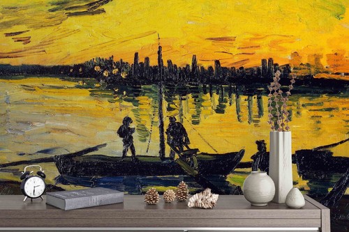 Van gogh coal barges - 3d,