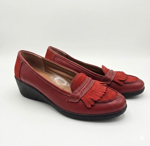 Hotter red leather shoes - hotter,