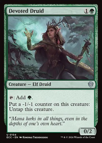 Mtg devoted druid - druid, ecc