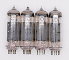 Matched Quad Reflector EL84 6BQ5 6P14P 6N14N Valves Tubes NOS 1979 Date Code