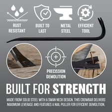 18" WRECKING BAR CROW NAIL