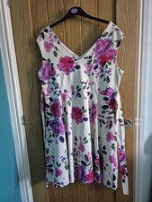 Sophie Gray Floral Dress Size