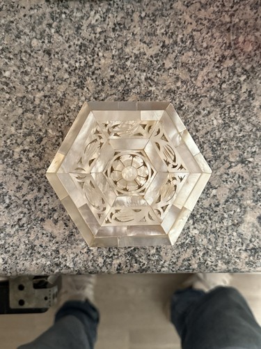 Vintage mother pearl - of, inlaid