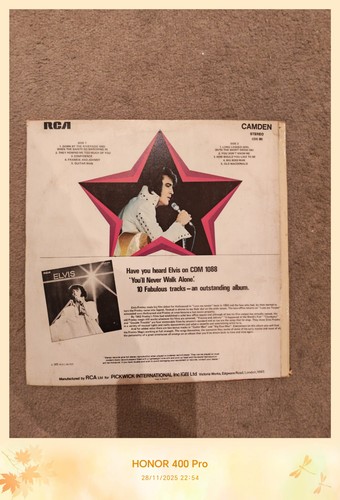 Elvis presley vinyl record - elvis,