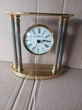 NEW ORLEANS  BRASS  HOWARD MILLER TABLE/ MANTLE CLOCK  