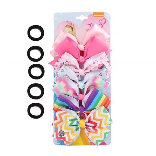 7pc large hair bows - large,