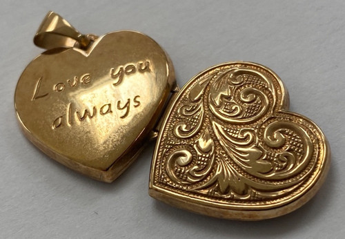 9ct gold heart - photo, locket