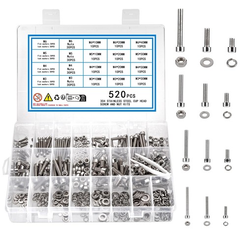 Nuts bolts washers set m3 - washers,