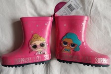 LOL Surprise! Wellies Pink Girls Size 6/23 New!