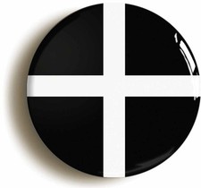 CORNISH FLAG BADGE BUTTON PIN