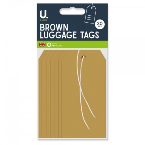 Brown luggage tags travel - 20,