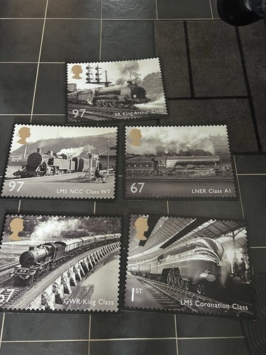 Great british railway postage - british,