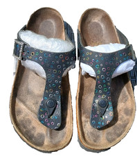 Birkenstock GIZEH Papillio Diamanté Buckle Black Multicoloured Womens Sandals  5