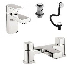 Crosswater Planet Mini Basin Tap Mono Mixer Bath Filler Taps With Waste Options