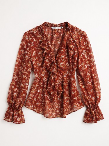 Zara burgundy floral - zara,