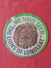 We Have Seen The Lions Of Longleat Rare Vintage Vehicle Pass C1970's Zoo Park