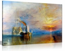 J.M.W. Turner Fighting Temeraire Deception Canvas Wall Art Picture Print