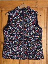 Joules Womens Snug Water Resistant Packable Gilet Size 14 Multi Bee