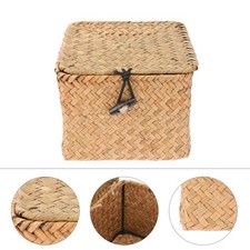 Rattan Box with Lid Small