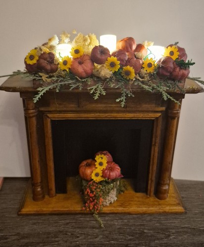 Dolls house pumpkin - pumpkin, fire