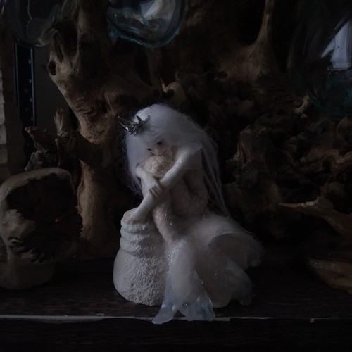 Ooak chalkware mermaid 12 - chalkware,