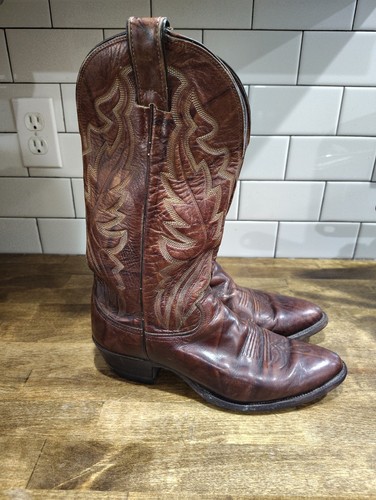 Justin brown leather western - justin,