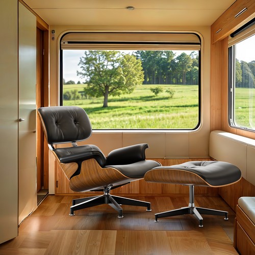 Vintage eames style lounge - vintage,
