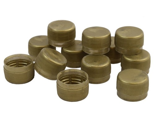 Spare gold screw - gold, caps
