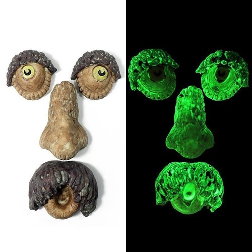 Old man face outdoor decor - old,