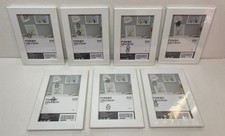 7 x IKEA Fiskbo Photo Frame Picture Document, House Decor,  White, 10x15 cm, NEW