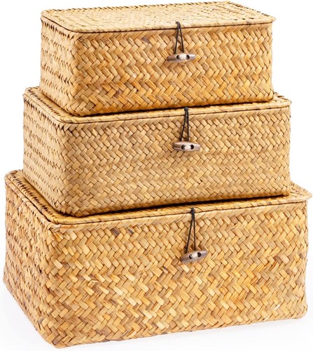 Set wicker storage basket - of,