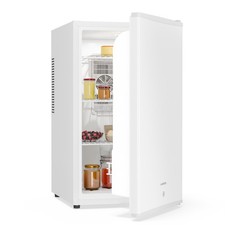 Refrigerator 68 L Mini Fridge Glass Door Drinks Fridge Small Skincare White