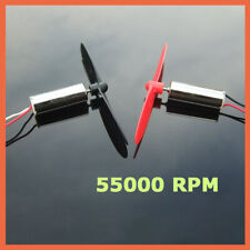 Coreless DC Motor Propeller 3.7V Mini RC 55000 RPM for Helicopter Aircraft Model