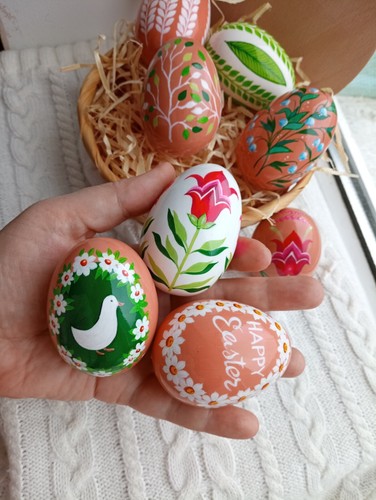 Decorative eggs hand - eggs, hand-painted