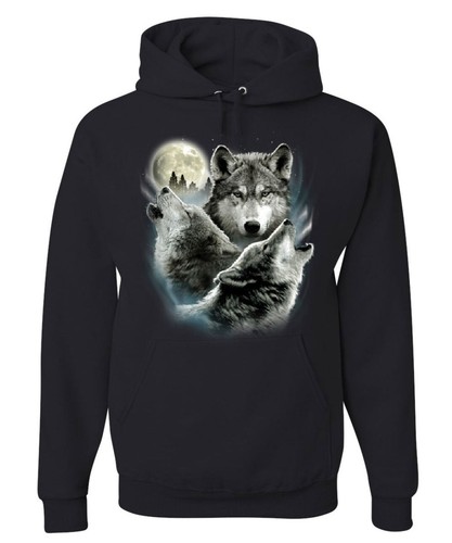 Howling wolf pack - hoodie, wild