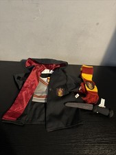 Build A Bear Harry Potter Gryffindor Hooded House Robe School Wizard Wand Scarf