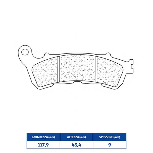 Front sintered brake pads - front, for