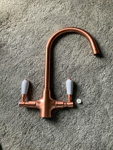 Copper kitchen sink mixer tap - mixer,