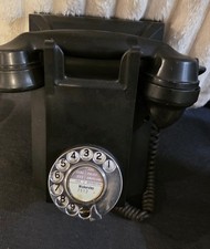Vintage black bakelite wall - black,