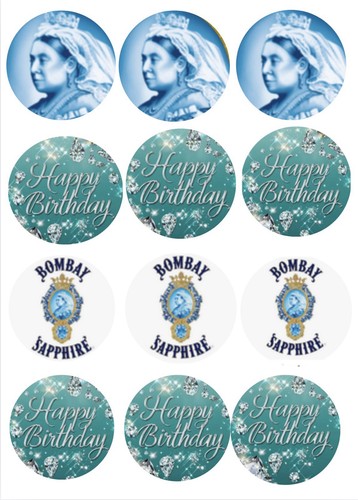Edible cupcake toppers - cupcake, cut
