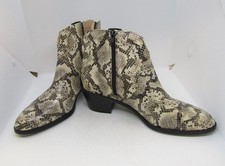 BRAND NEW Clarks Snakeskin Cowboy Block Heel Ankle Boots, in Size 7UK-RRP£60.00