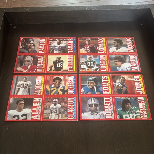 1985 topps football box - 1985, bottom