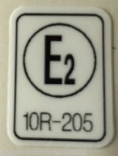 HONDA CB125J "E2" FRAME DECAL 