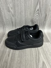 Boys Deakins Black Leather