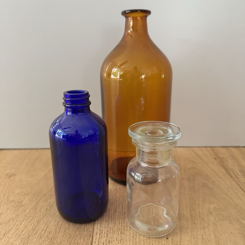 Vintage apothecary glass - apothecary,