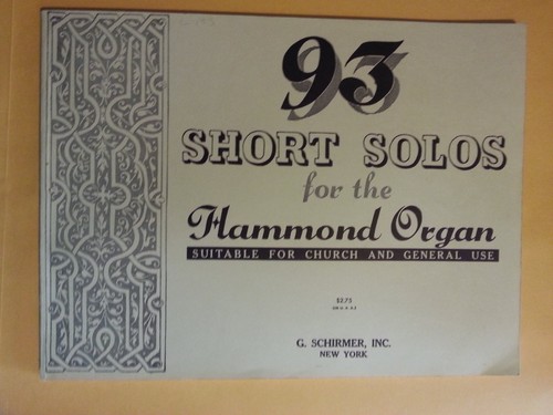Short solos for the hammond - short,
