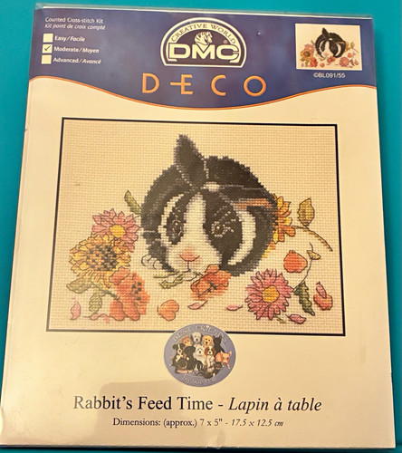 Dmc deco rabbits cross stitch - cross,