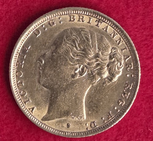 1887 victoria young - head, gold