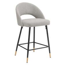 Dusk Lola Pair of Barstools in Taupe Boucle Fabric RRP £135