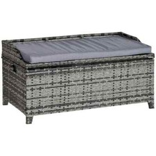 Rattan bench patio - bench, wicker